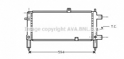 AVA QUALITY COOLING ol2053 -  Радиатор, охлаждение двигателя